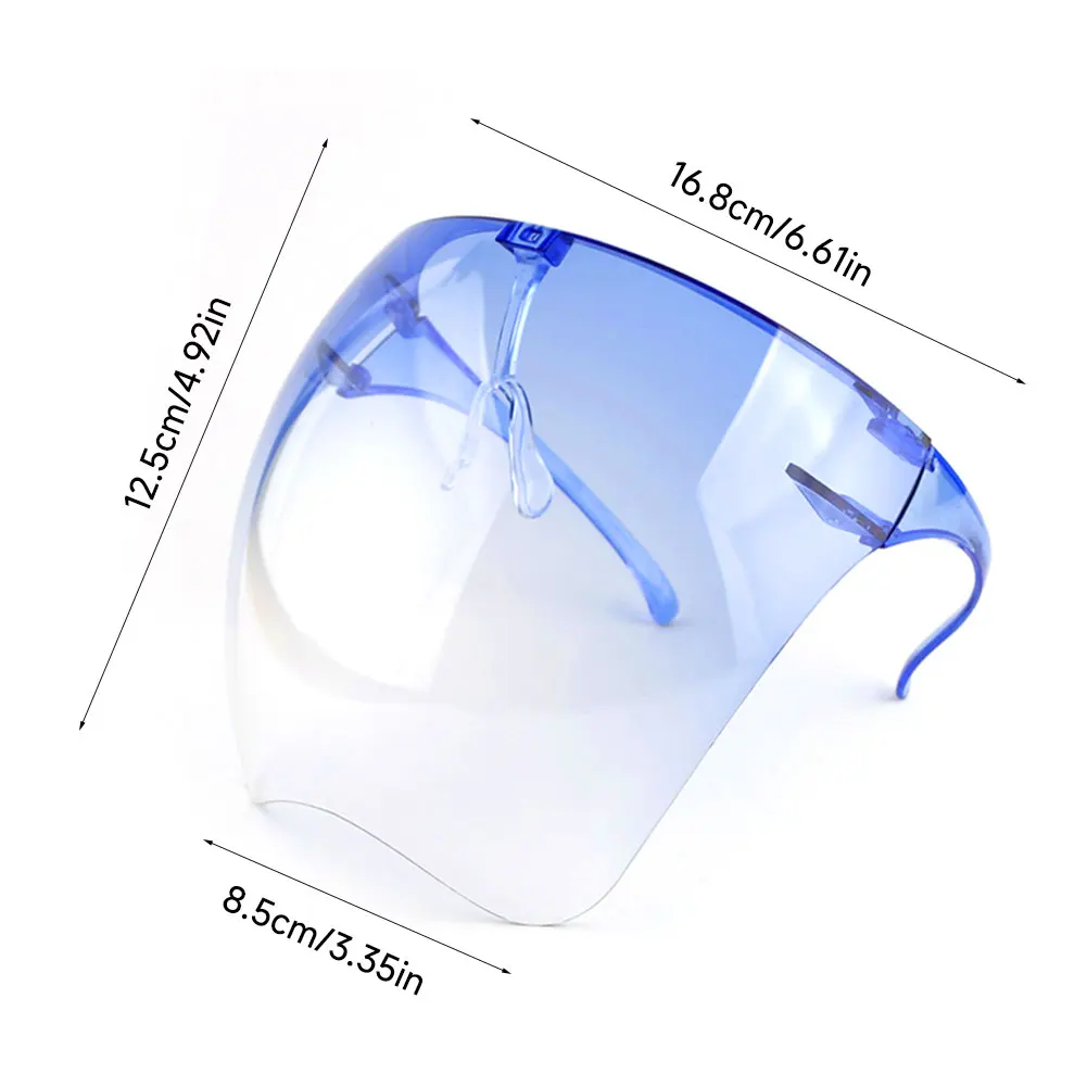Windproof Anti Fog Full Face Shield Dustproof Splash Proof Protective Face Cover Unisex Anti Scratch Riding Face Guard
