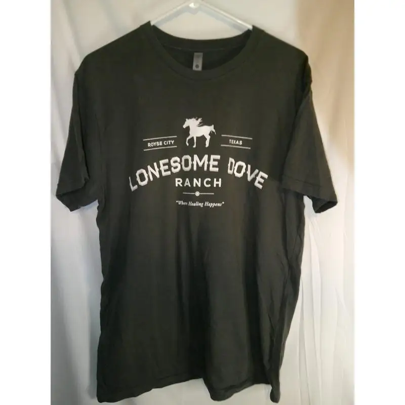 

Редкая футболка Lonesome Dove Ranch Horseback Riding Texas Grey L
