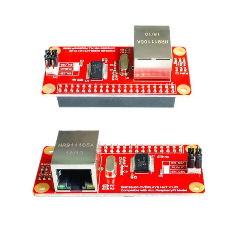 Módulo adaptador de red LAN Ethernet ENC28J60 para Raspberry Pi Zero, novedad de 2021