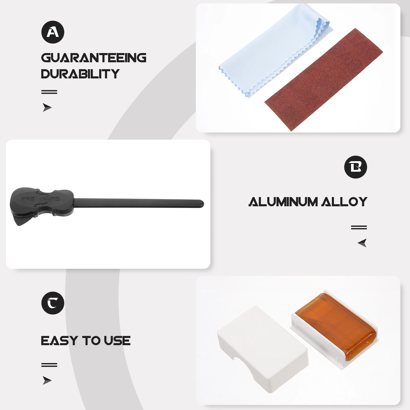 

Guitar Bow Acoustic Replacement Kit Lap Rest Accessories for Playing Musical Instrument