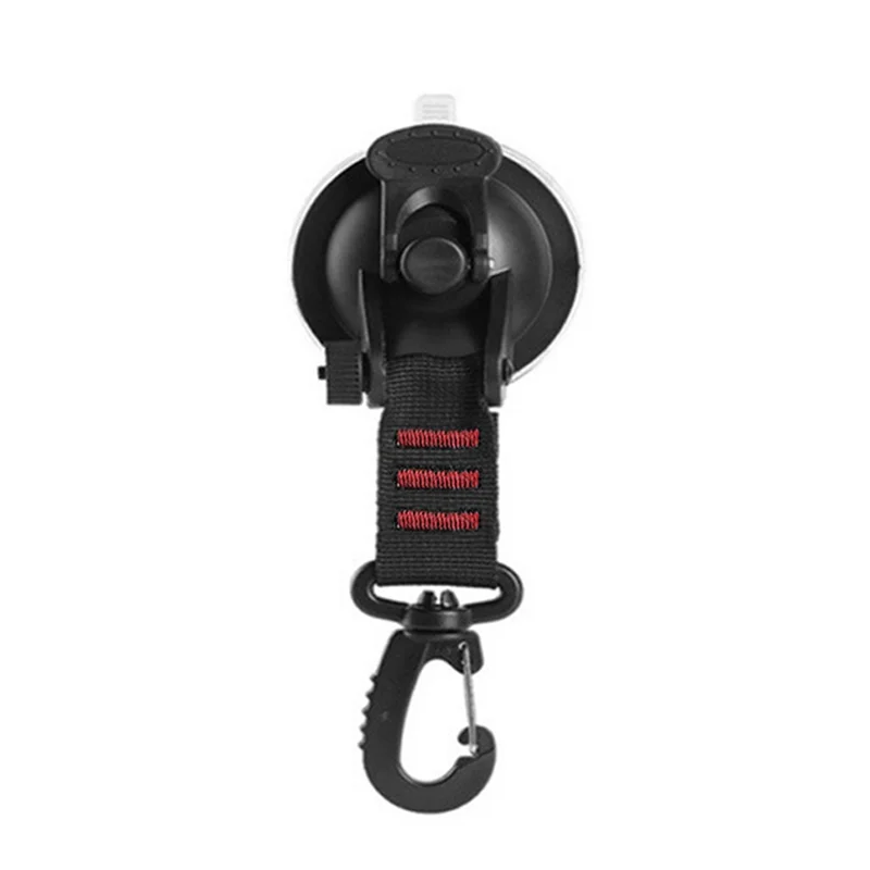 Ventosa de alta resistencia con anillo en D, ganchos de succión giratorios de 360 ° para acampar, anclaje para toldo de coche, 4 piezas, Verde