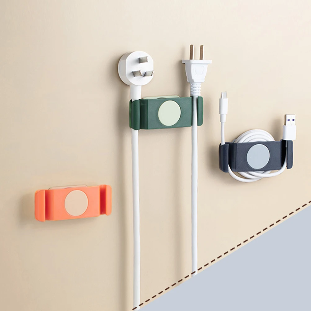 

4pcs Rotatable Cable ganizer ABS Wire Holder Compact Design No Drill Tools Adhesive Free Long Keeper Reduce