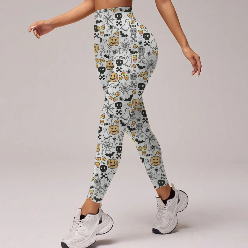 The Nightmare Before Christmas Gym-Übungen, hoch taillierte Leggings, Party-Fitness, Laufen, Outdoor-Pilates-Hosen