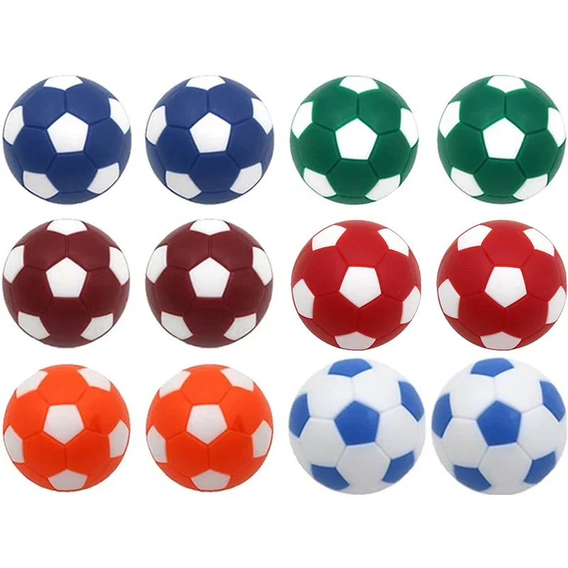 6PCS Brand new 32mm Table Soccer Ball Fussball Indoor Game Foosball Football Machine Parts Kid Child Puzzle Toy