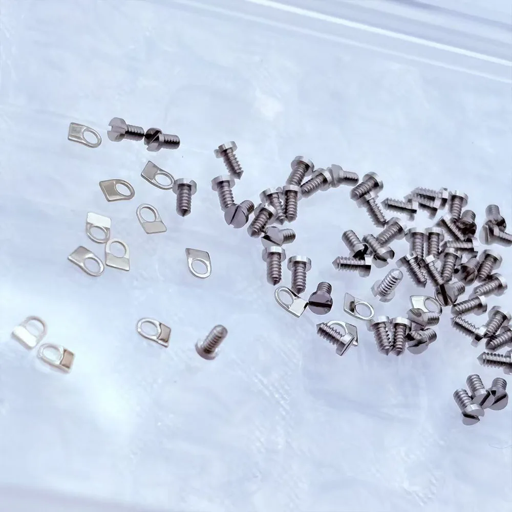 Watch Accessory Mounting Plate, 10 Pairs of Mounting Screws for 7750 Movement (10 Screws + 10 Locking Plates)