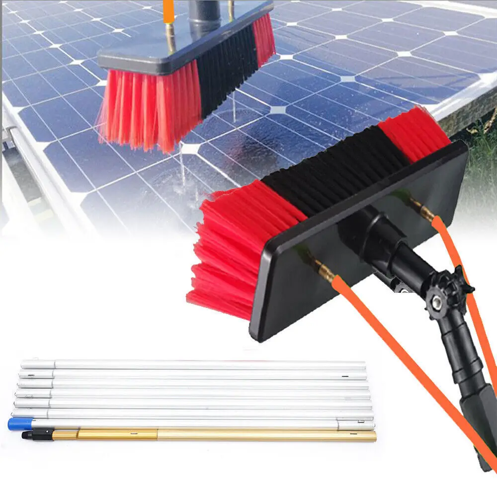 Imagem -02 - Kit de Água Fed Pole para Vidro de Janela Escova de Limpeza do Painel Solar Extensível Pole Duster Ferramenta de Lavagem ao ar Livre