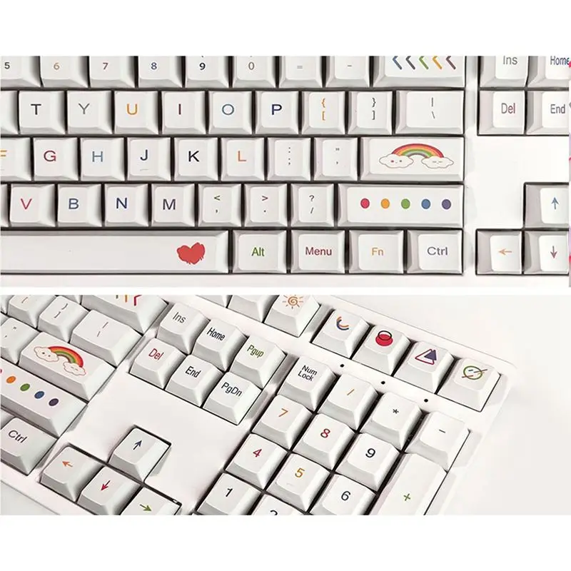 

Стабильные и удобные персонализированные 134 клавиши, колпачки для ключей из ПБТ, портативные, полезные для сублимационной механической колпачки «сделай сам», C