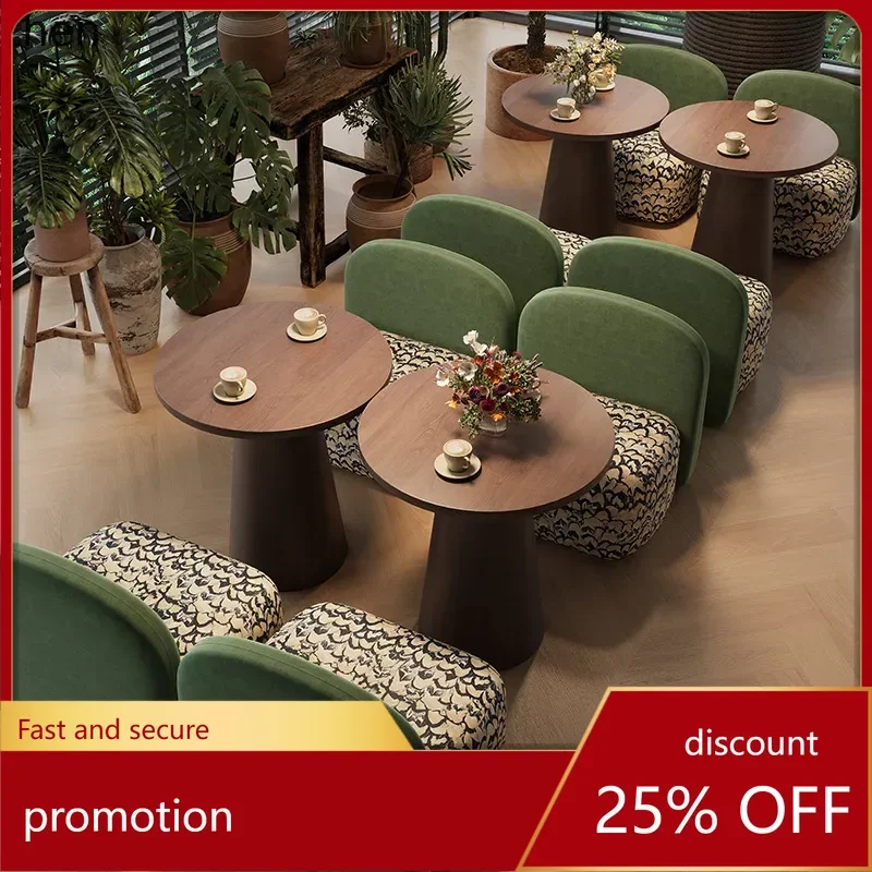 HXL التفاوض أريكة كرسي مطعم تجاري مسند الظهر مقهى طاولة طعام كرسي #1