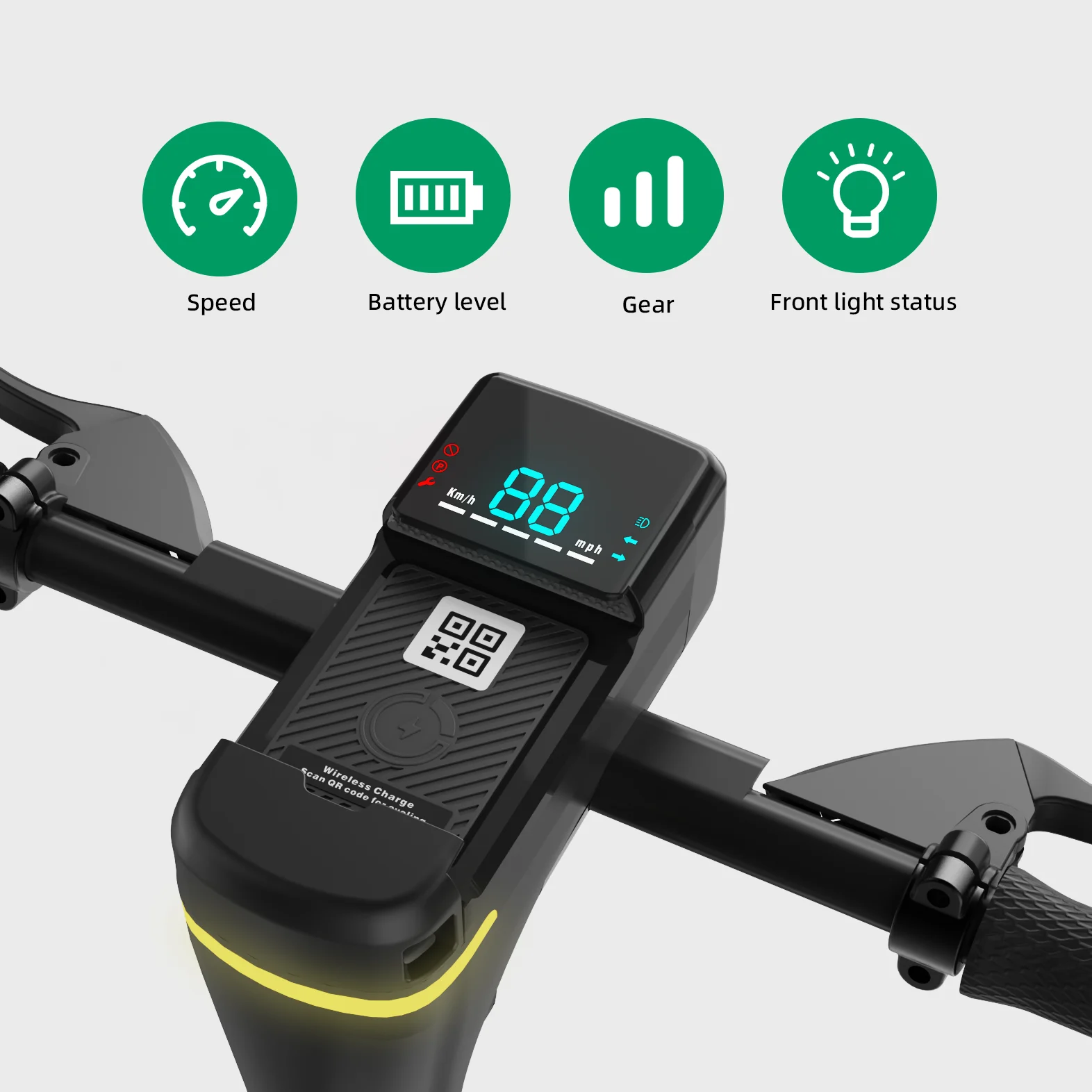OMNI Solar Charging 4G GPS Positionierung Ble Connection RFID Display IOT Gerät für E-Bike und Escooter