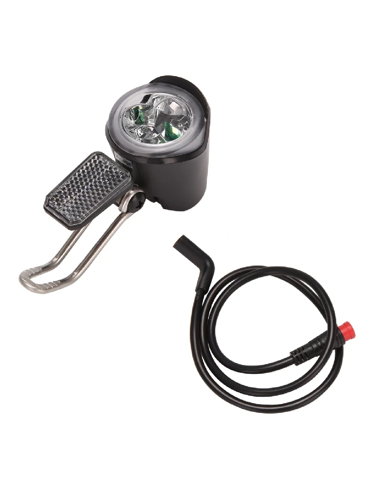 AliExpress E-Bike Led Headlight 6V 12V 24V 36V 48V 60V Bicycle Light Waterproof Front Headlight Waterproof Connector (2 Pins)