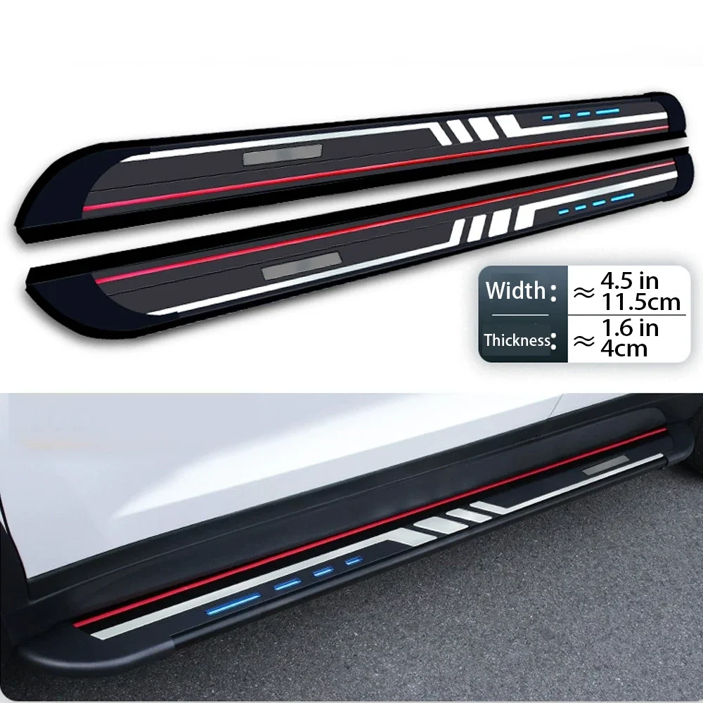 

New! 2pcs fit for Lincoln Aviator 2020-2024 Side Step Running Board Aluminium Pedal (with Brackets)