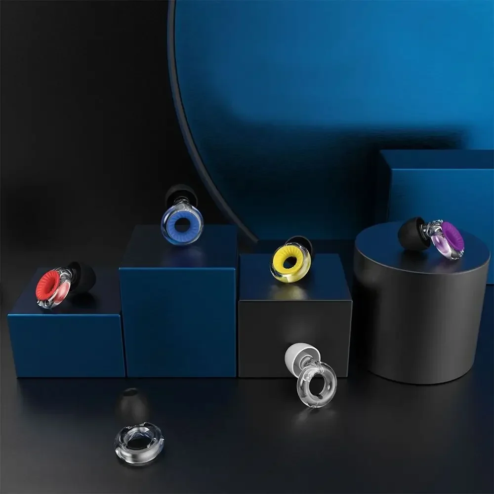Silicone Earplugs for Swimming Sleep Noise Cancel Noise Reduction-Soundproof Reduce Disturbances -Quality loop Earplugs Supplies image 3