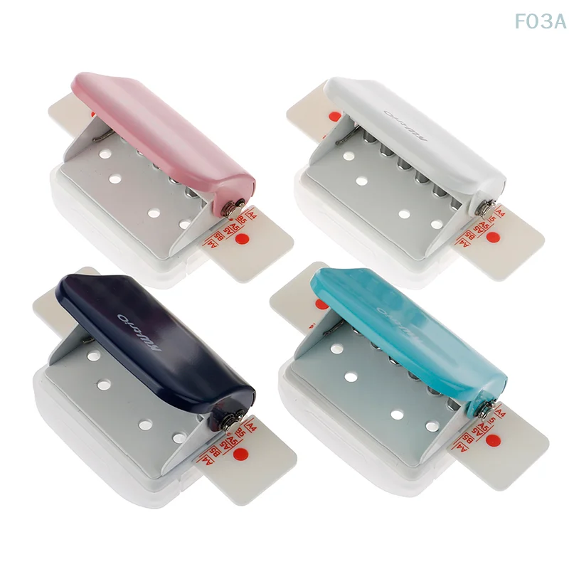 4Color DIY Loose Leaf Hole Punch Handmade Loose-leaf Paper Hole Puncher Stationery