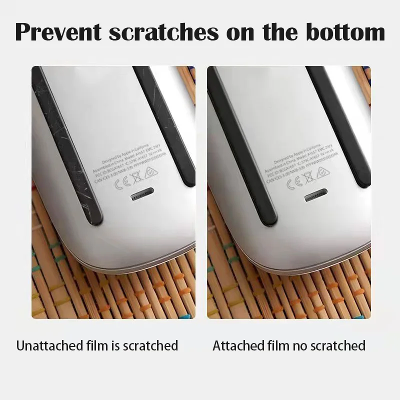 Profesional Mouse Film Anti-selip Antigores Tikar Tikus Tepi Kaki Mouse Skate Penutup Pelindung Lengan untuk Apple Magic Mouse