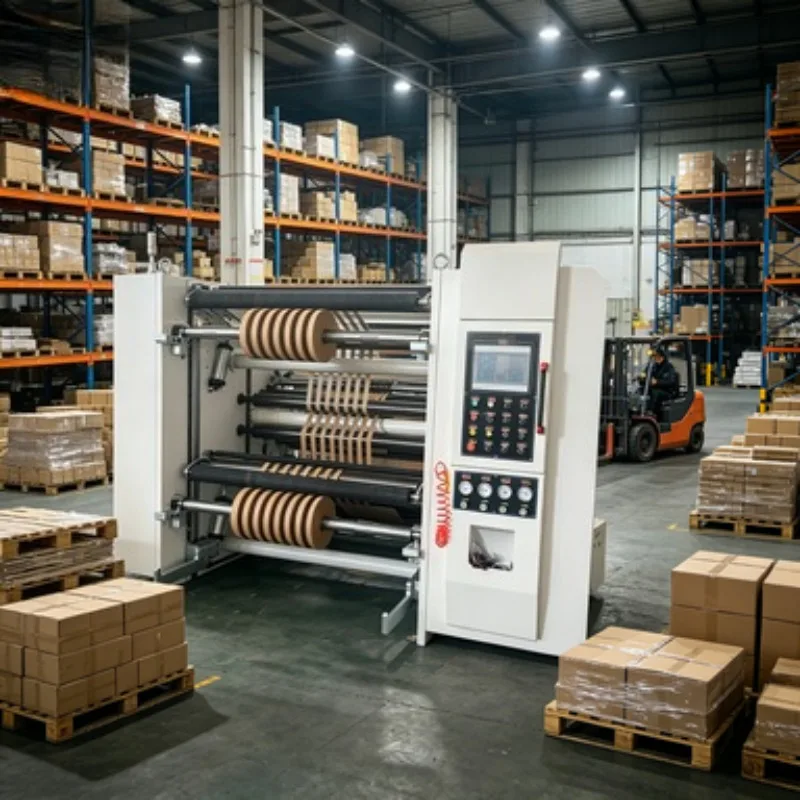 China Supplier Slitting Rewinding Machine Paper Roll Film Roll Slitter Rewinder with Roll Cutting Equipment  