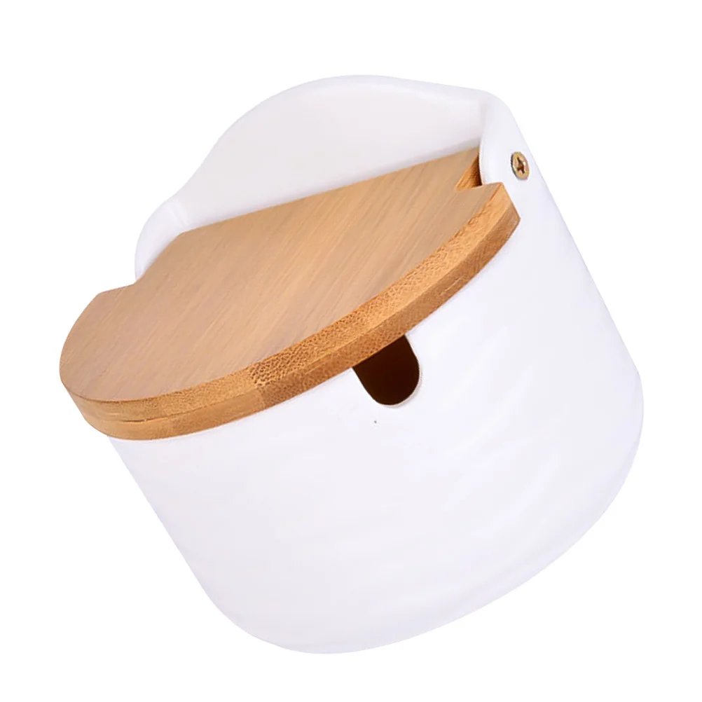 

Ceramic Condiment Container Compact Size Kitchen Seasoning Jar Porcelain Sugar Salt Pepper Cruet Spice Pot