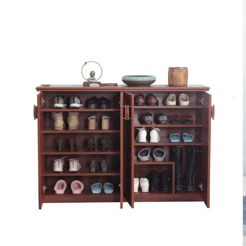 

All-aluminum alloy shoe cabinet outdoor household door waterproof and sunscreen large-capacity storage cabinet metal customized
