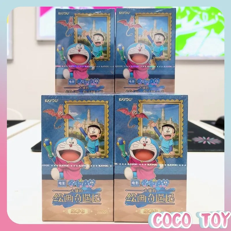 [authentic]-kayou-doraemon-art-journey-illustration-pack-vol1-trading-cards-mystery-box-collectible-gift-set-for-fans-toy