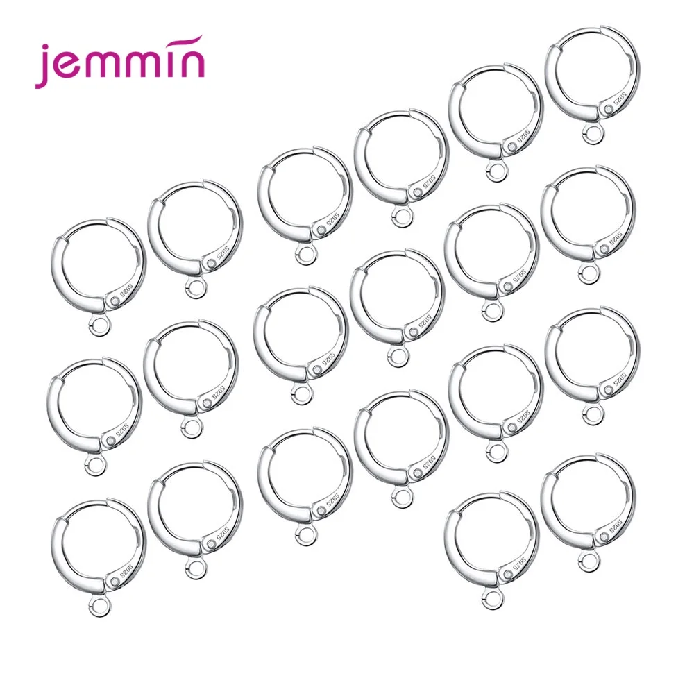 

Attractive Special 925 Sterling Silver Hoop Earring Ear Clip 20Pcs Lot Jewelry Findings For DIY Woman Jewelry