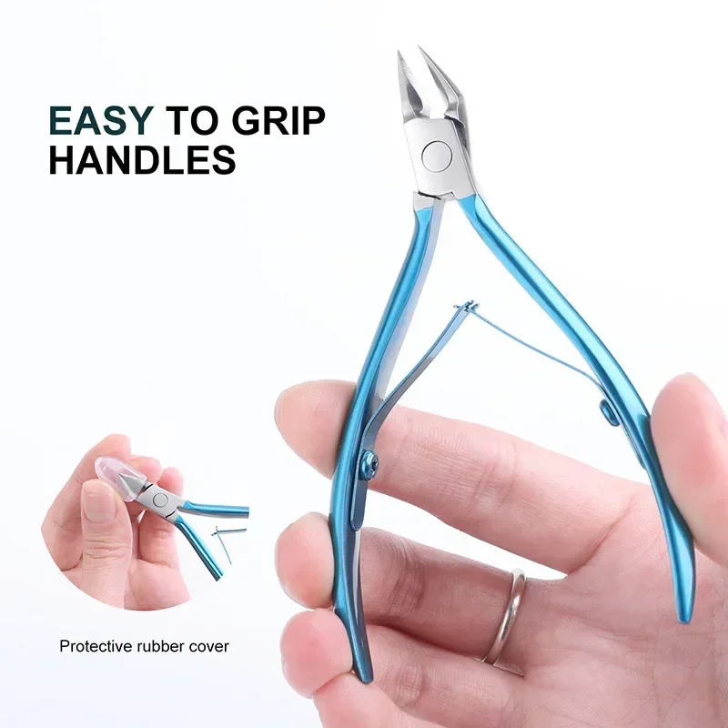 Dead Skin Removal Nail Cutter Cuticle Nippers Profesional Ingrown Toenail Scissors Nail Clipper Pedicure Tool Stainless Steel