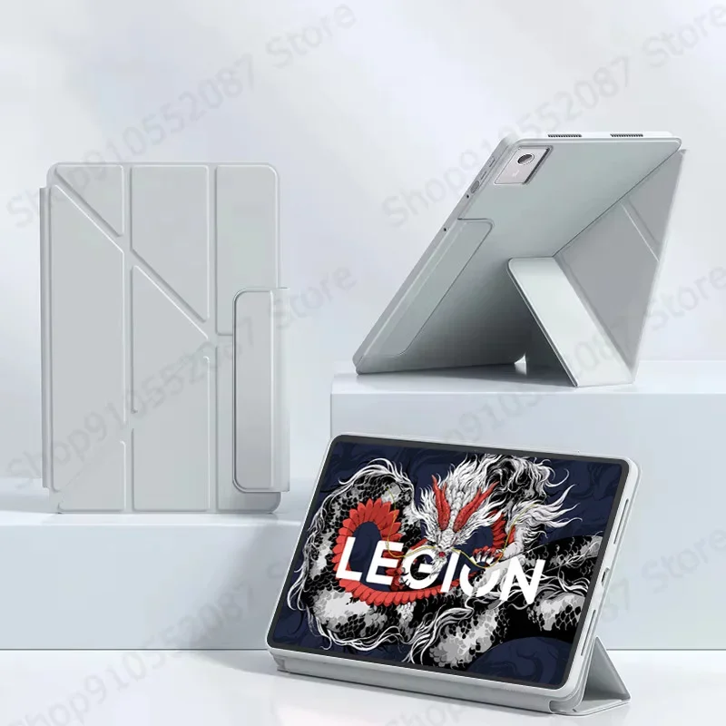 For Lenovo Legion Y700 Gen 3 Case TB321FU 3+Y-Fold Magnet PU Leather Stand Tablet For Legion Y700 2025 Y700 3rd Generation Case