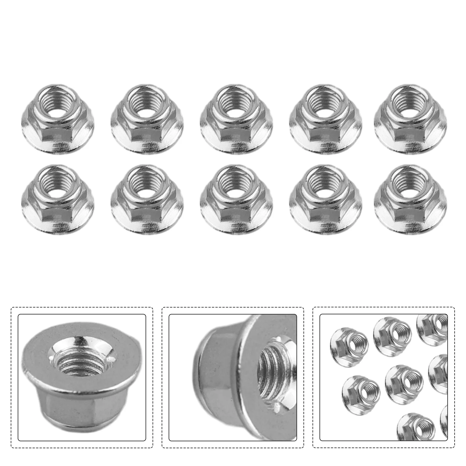 

Lawn Mower Parts Lawn Mower Nut 10pcs Easy Installation Lawn Mower Accessories M5 Outdoor & Garden High Quality