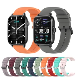 20mm Silicone Replacement Sport Smart Watch Band For COLMI C60 C61 Bracelet For COLMI P8/P8 Mix/P28 Plus/V23/M40/i20 Strap Belt