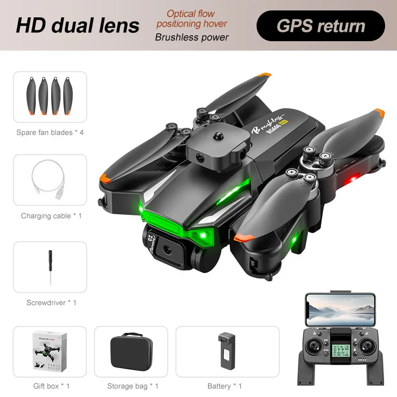 New RG606MAX drone GPS obstacle avoidance aerial photography quadcopter brushless dual camera aircraft toy