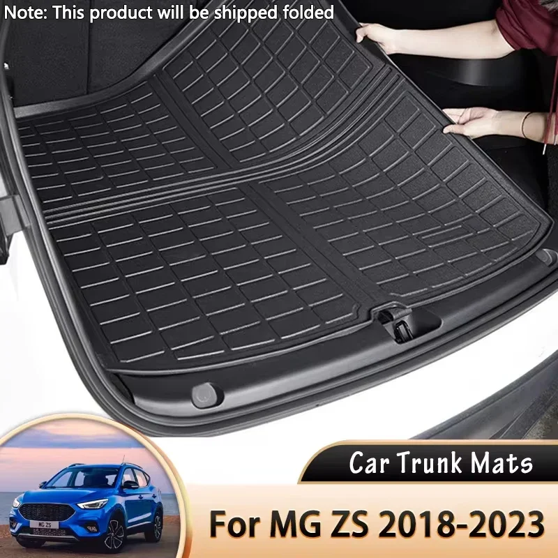 

for MG ZS ZX EZS Plus Astor ZST 2018~2023 2022 Car Rear Trunk Mat Waterproof Protective Liner Trunk Tray Floor Mats Accessories