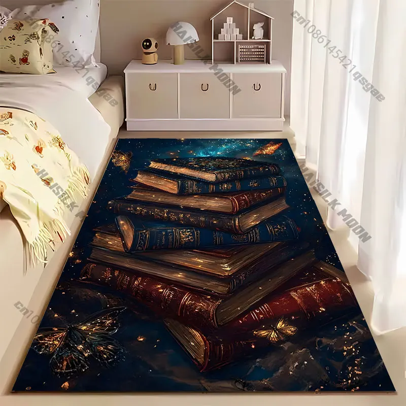 Magic knowledge books cosmic wonder carpet Yoga living room room decor children's crawling mat doormat area rug games mat