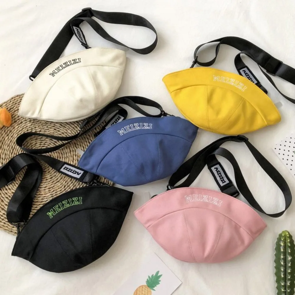 Bolso Simple de lona con forma de sombrero de pescador, bandolera informal de ocio, bolso de hombro individual de gran capacidad a la moda para exteriores