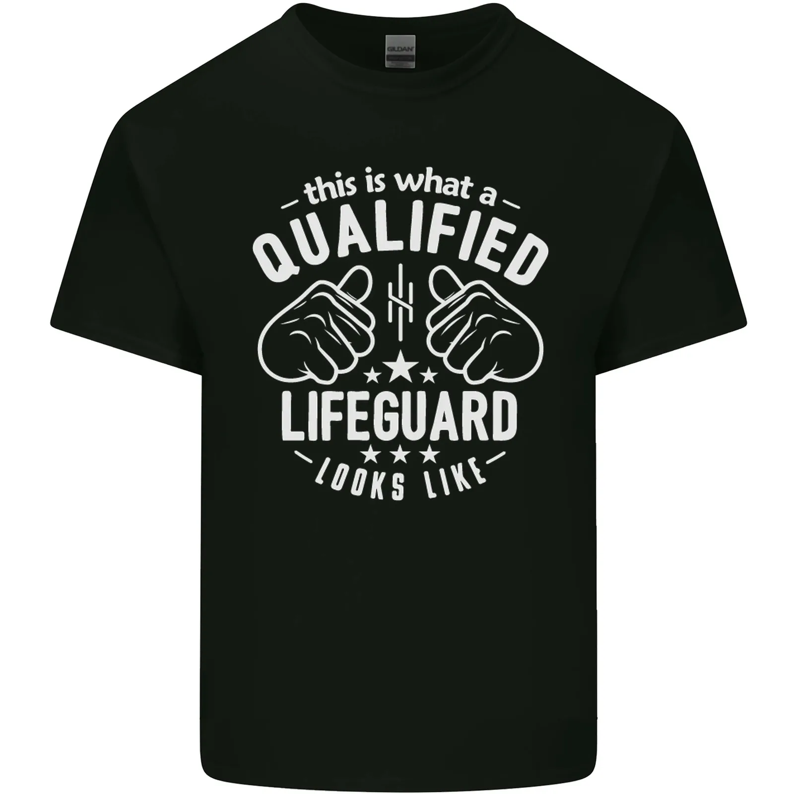 A Qualified Lifeguard Looks Like Mens Cotton T-Shirt Tee Top