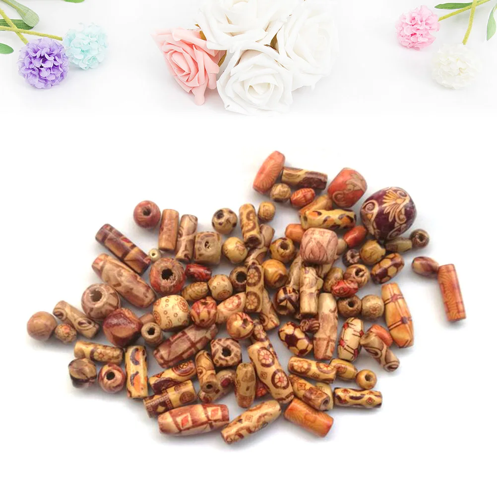 

100pcs Polymer Clay For Jewelry Making Handmade Diy Spacer Beads Loose Bead Accessories Wedding Party Prom Bridal Charm Wood