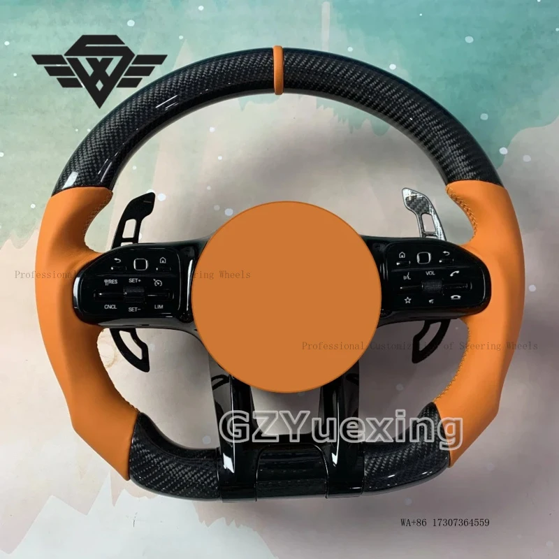 High Luxury Sport Carbon Fiber Steering Wheel Suitable for Mercedes AMG W204 W205 W166 W212 W220 W221 W222 C117 C43