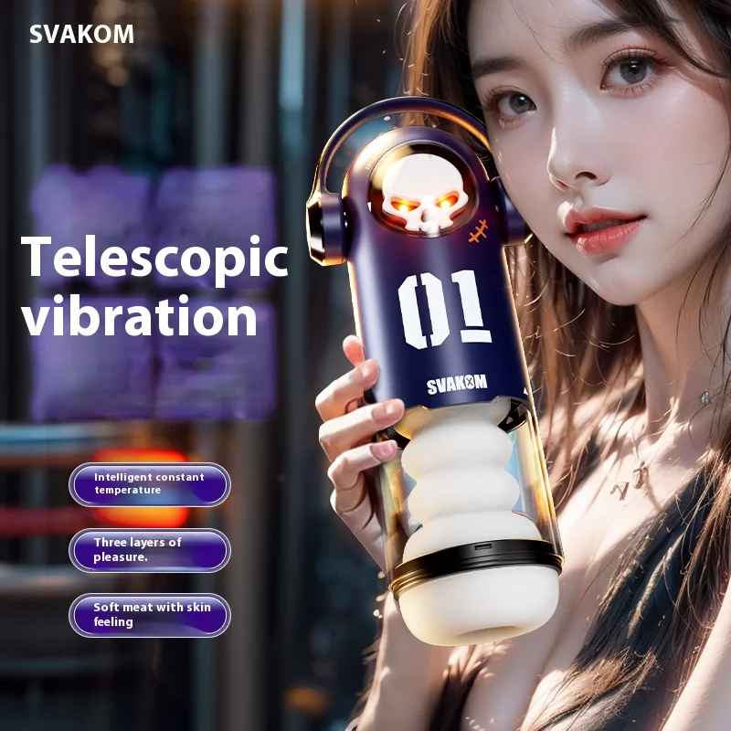 Automatic Telescopic Masturbator Powerful Thrusting High Speed Male Masturbation Cup Machine Sex Toy for Men Airplane Cup