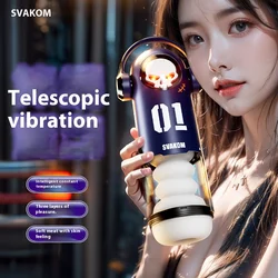 Automatic Telescopic Masturbator Powerful Thrusting High Speed Male Masturbation Cup Machine Sex Toy for Men Airplane Cup