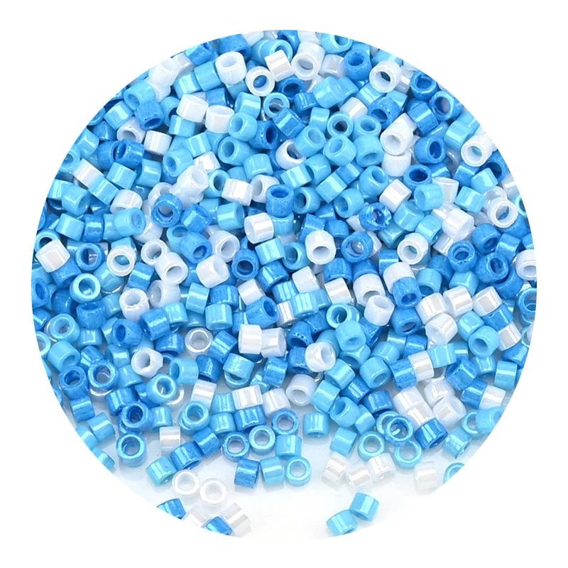 13750 Stück/Set 2 mm große japanische Glasperlen, zylindrische Perlen für die Schmuckherstellung, Halskette, Armband, DIY-Zubehör, 11 Farben – Detail 36