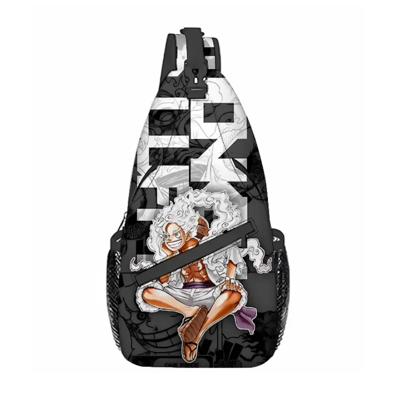 One Piece Men Women Crossbody bag Cartoon Luffy Printed Teenage Diagonal Packages Sports Shoulder Bag Outdoor Travel bags Gift