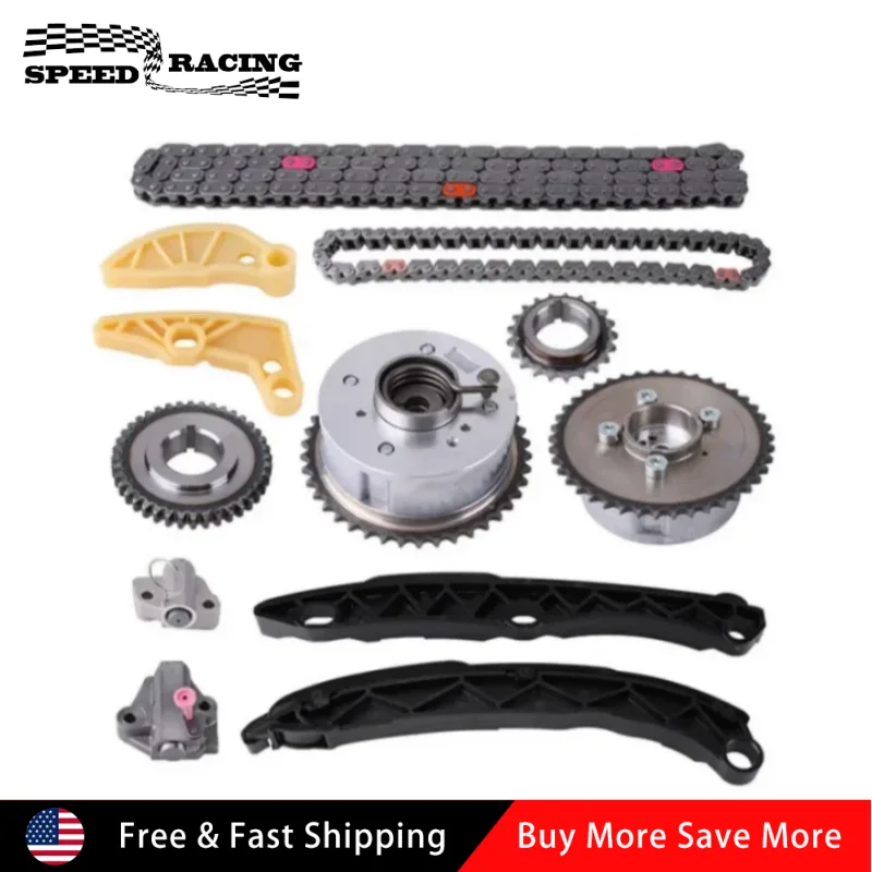 

24370-2G750 24321-2G111 23121-2GGA1 Timing Chain Kit Camshaft VVT Gear For 2014-2017 Kia Optima 2.0L L4 DOHC Turbocharged