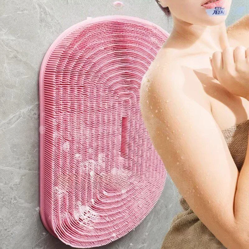 

Silicone Bath Brush Back Scrubber Foot Cleaning Non-Slip Mat One-Piece Mold Bathing Tool Personal Hygiene Household Item