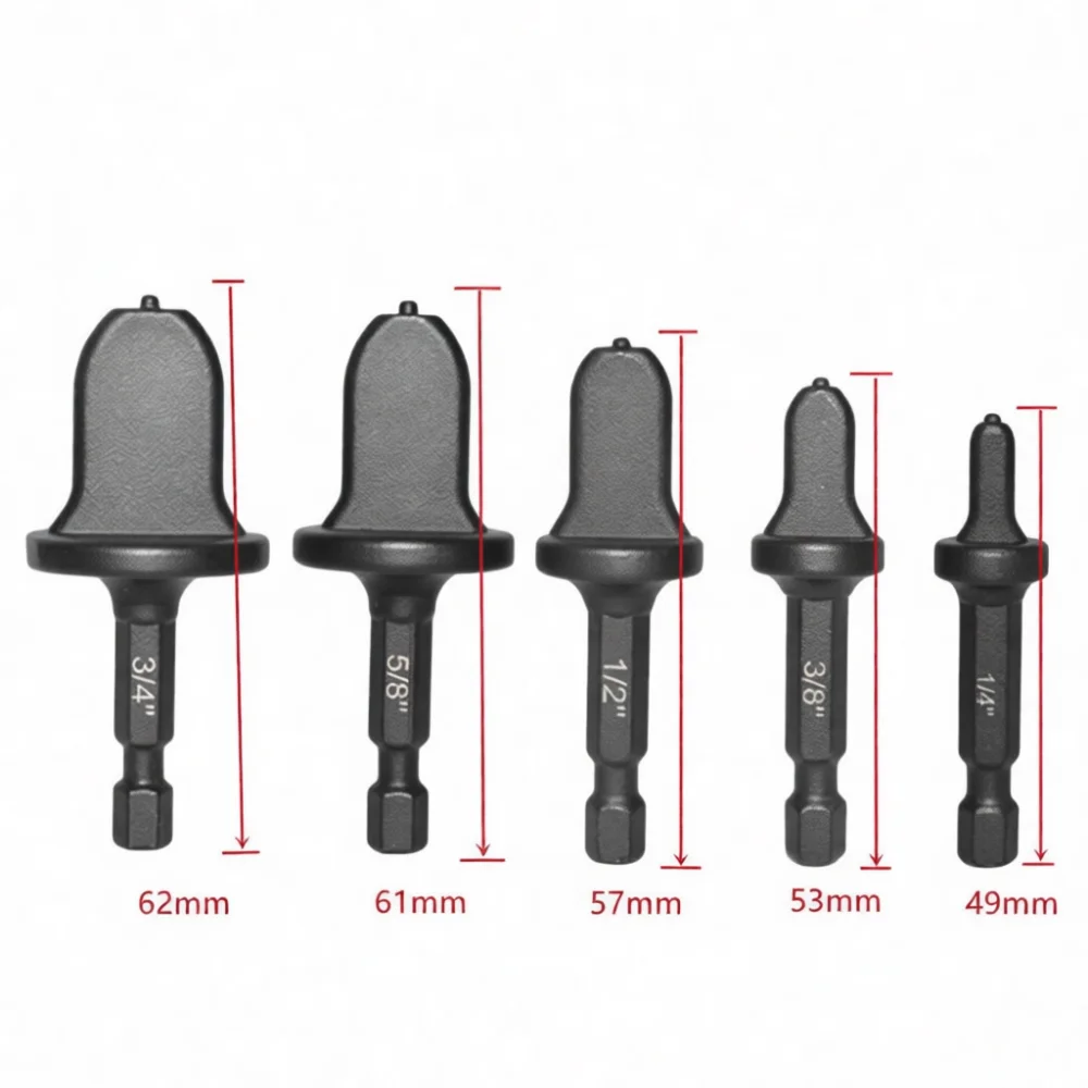 6 HVAC Tube Expander Swaging Tool Triangle Handle Copper Pipe Flaring Installer Plumbing Repair Hand Operation Equipment