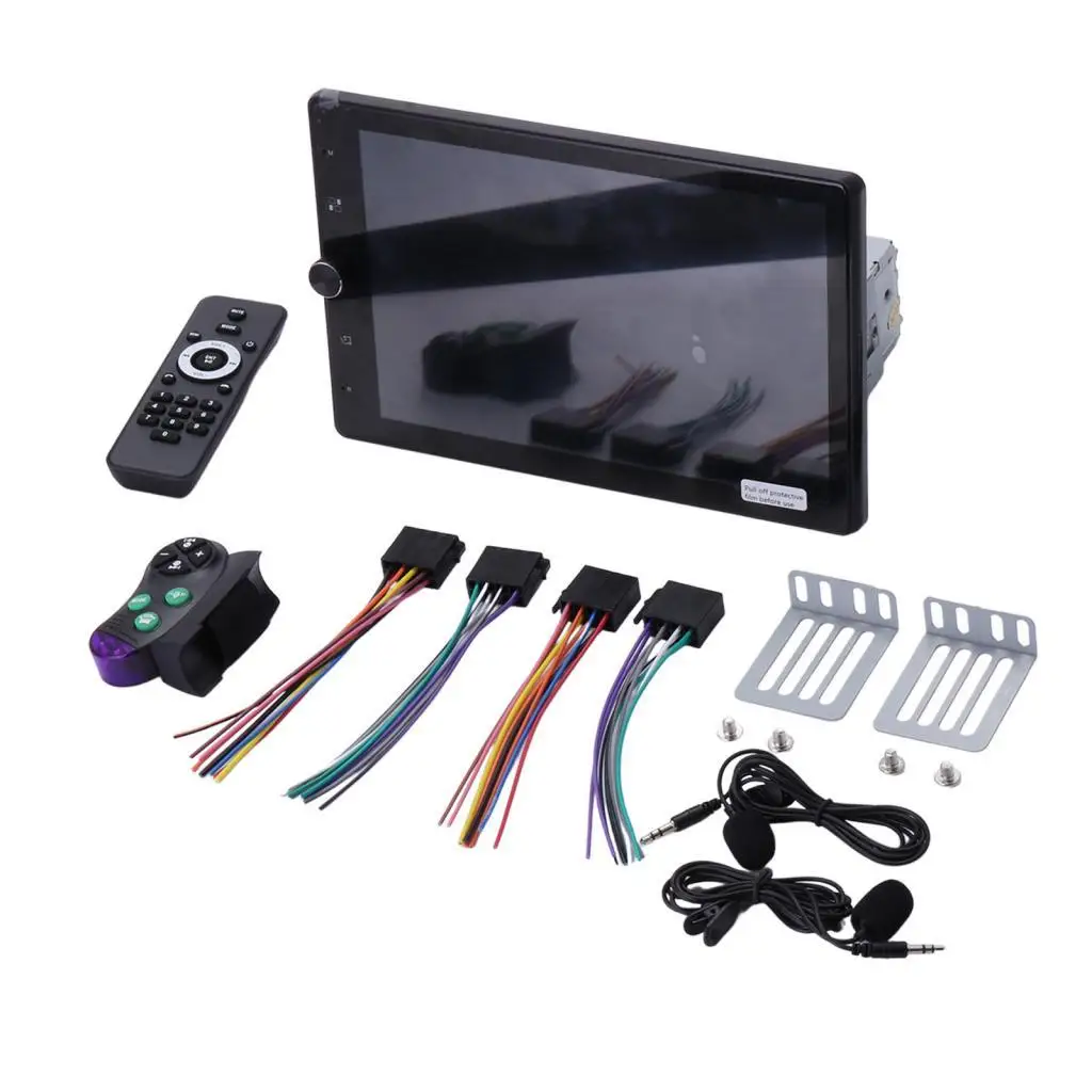 

Single Din Car Stereo Rotatable Screen Easy Installation Component Portable Backup Camera Assembly Repair Multimedia Player