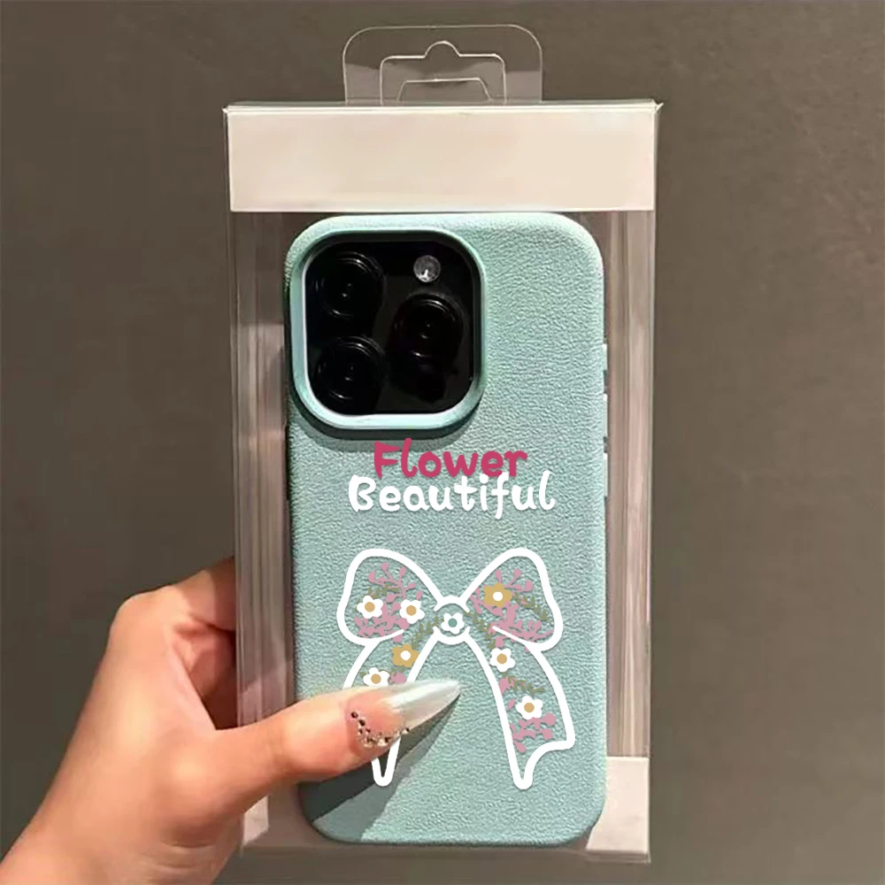 Floral Flower Pink Text Cool Top Button Cover Slim Compatible with iPhone 14 16 Plus 11 17 Pro 12 Max 13 15 Air Phone Case