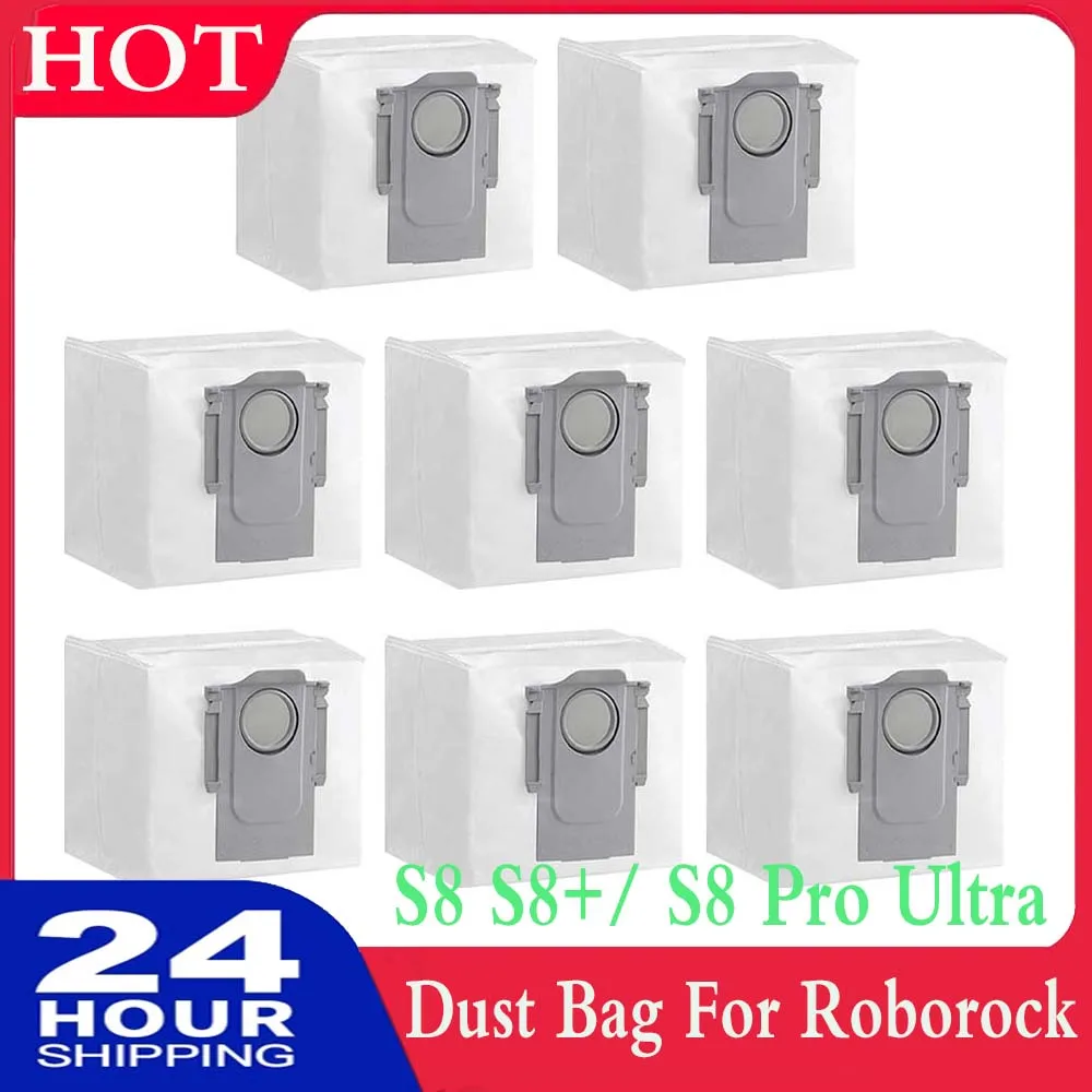 Dust Bags For Roborock S8 Pro Ultra Accessories  S7 MaxV Ultra Xiaomi S7 MaxV Plus / Q7 MAX T8 Garbage Bag Vacuum Cleaner Parts