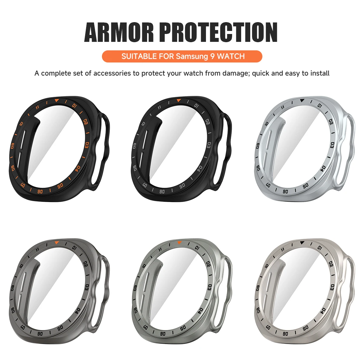 Strap+Case+Glass for Samsung Galaxy Watch Ultra 2 Titanium Band Tempered Glass Screen Protector PC Case Galaxy Watch Ultra 2026