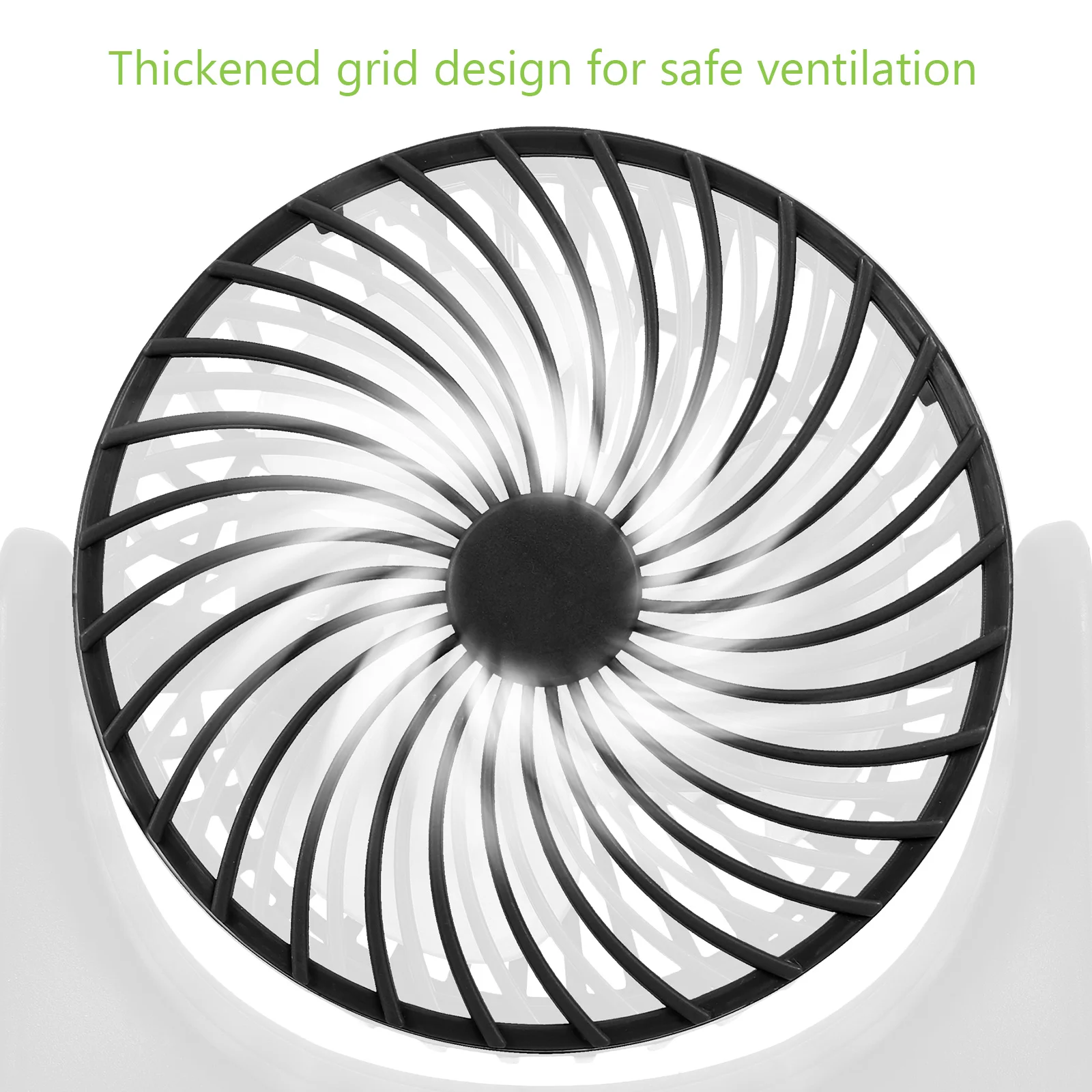 1 set draagbare mini-bureau USB-aangedreven kleine desktopventilator voor reizen buiten kamperen slaapkamer kantoor lichtgewicht elektrische ventilator