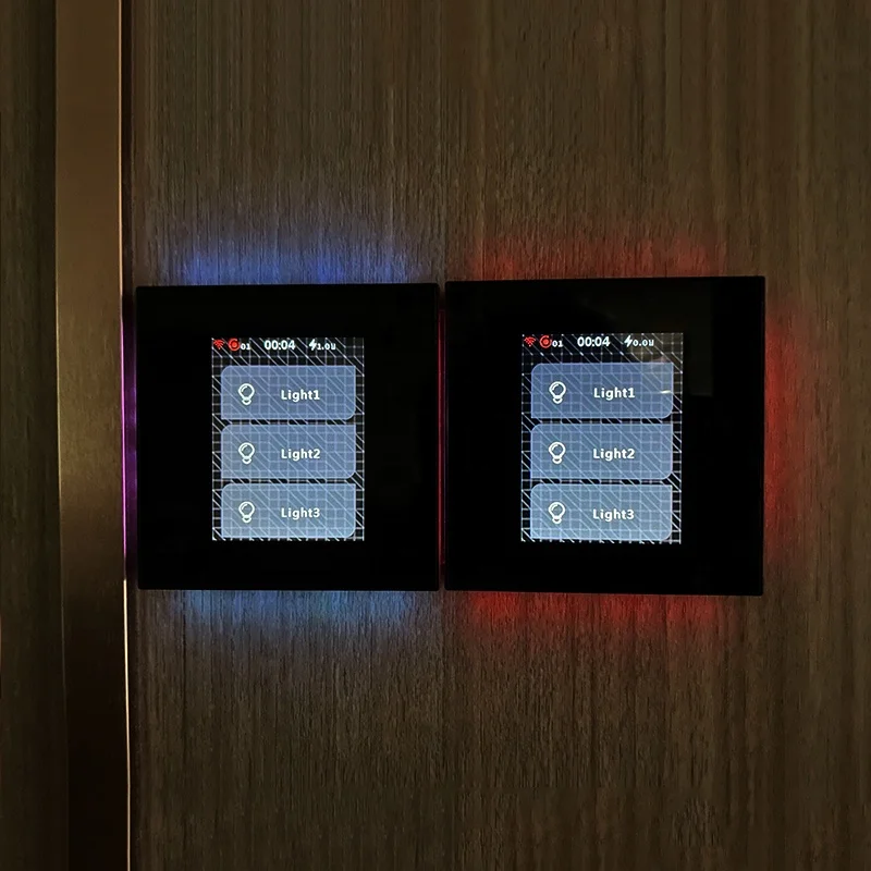 Wifi sem fio parede toque tuya casa inteligente 5 em 1 lcd wifi interruptor de luz toque homekit casa inteligente com controle google e alexa