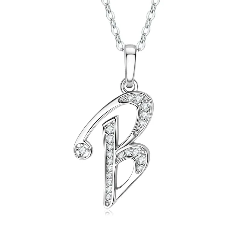 2026 New 26 Letter Zircon Necklace Design, Trendy English Pendant, Fashionable Temperament, High-end Personality, New Necklace
