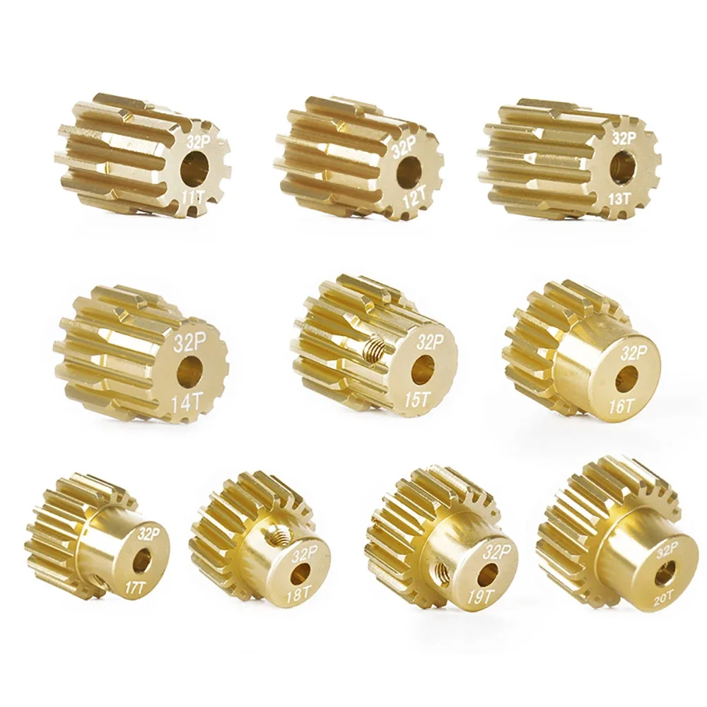 32P 3.175MM Aperture Titanium Harden Metal Motor Gears Pinion 11T 12T 13T 14T 15T 16T 17T 18T 19T 20T Gear for RC Cars Parts