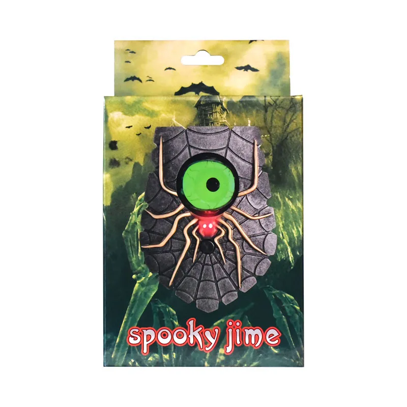 Halloween new spider doorbell electric scary sound one eyed wholesale haunted house props